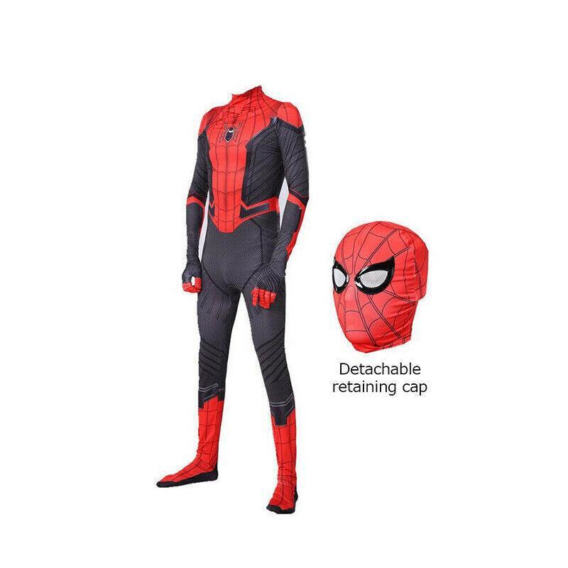 Kids Spider-Man: Far From Home Spiderman Zentai Cosplay Costume Suit Outfit Au-4