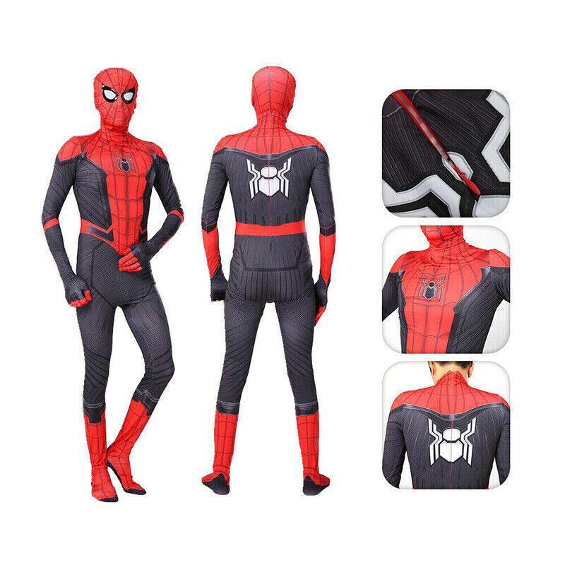 Kids Spider-Man: Far From Home Spiderman Zentai Cosplay Costume Suit Outfit Au-2