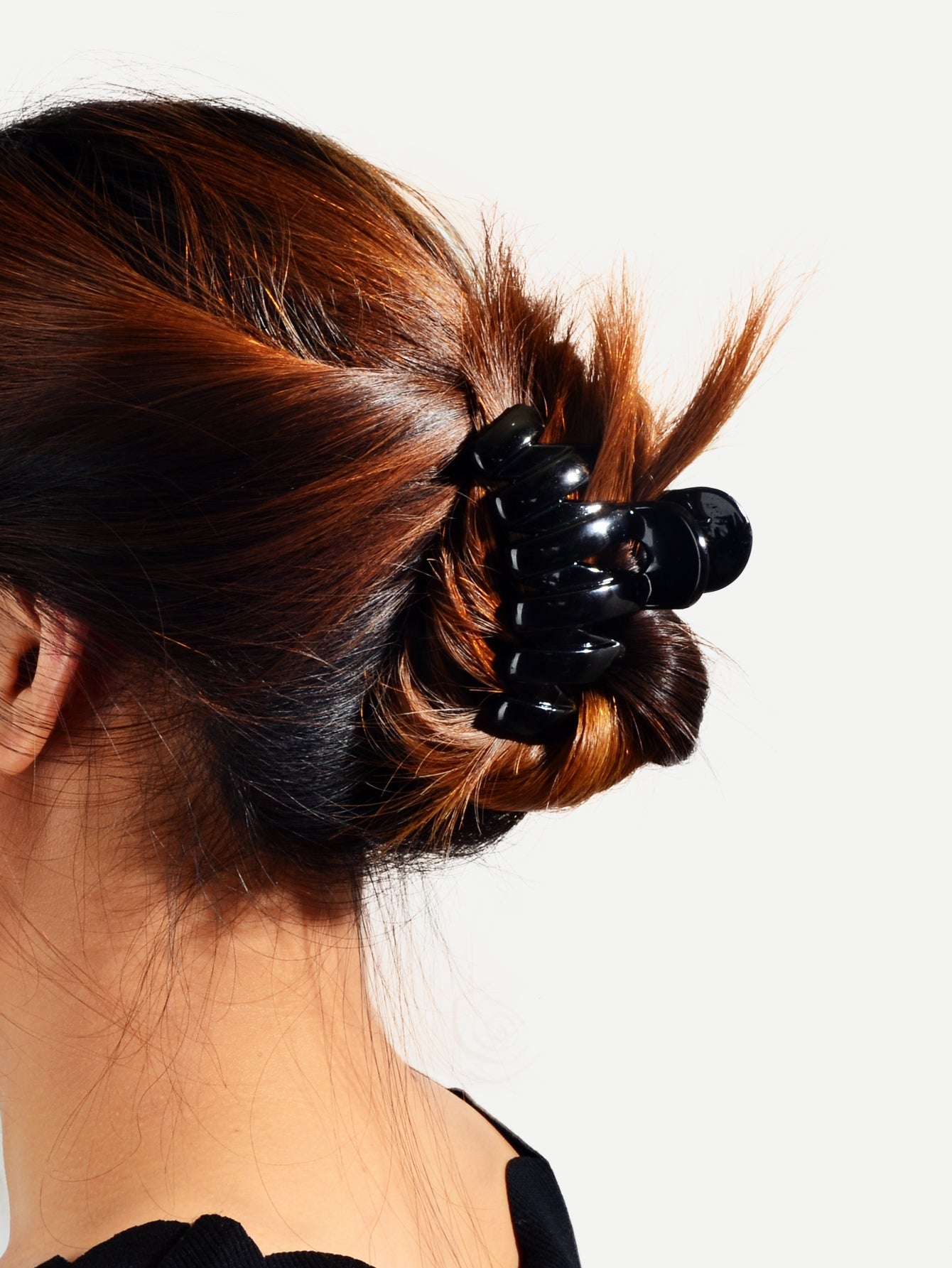 2pcs $5.99 Big Hair Claw Hair Accessory Black Plastic Bowknot Hair Clip Headwear-1